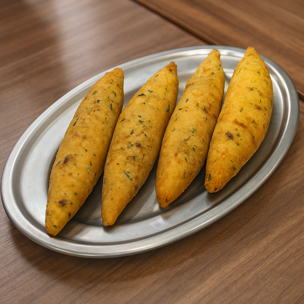 Placa: Bolinho de Bacalhau